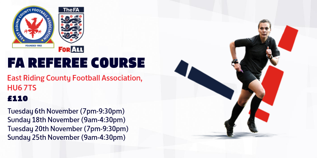 NEW BASIC REFEREE COURSE - East Riding FA