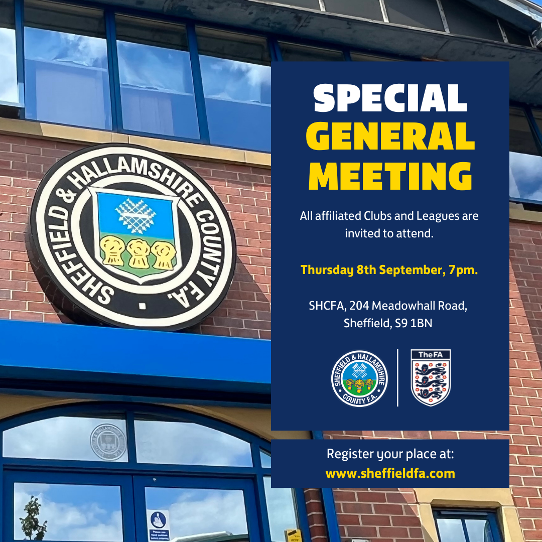 Special General Meeting Sheffield & Hallamshire FA