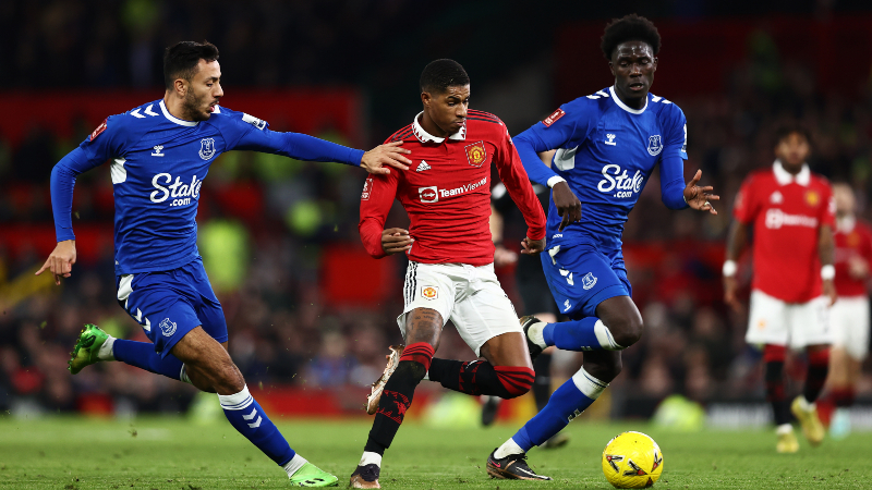 Marcus Rashford-inspired Manchester United Beat Everton In Emirates FA Cup