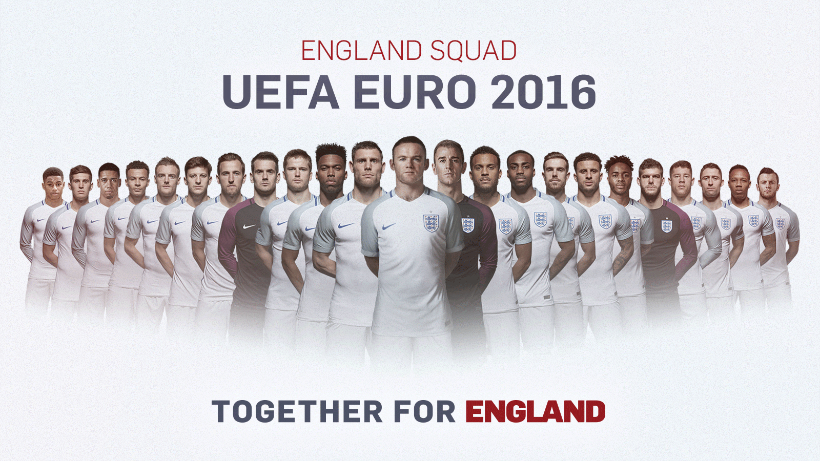 england squad numbers 2016