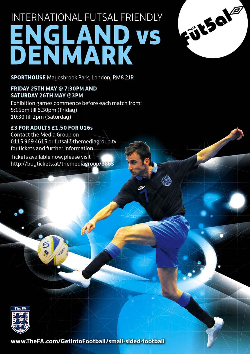England v Denmark, Futsal International