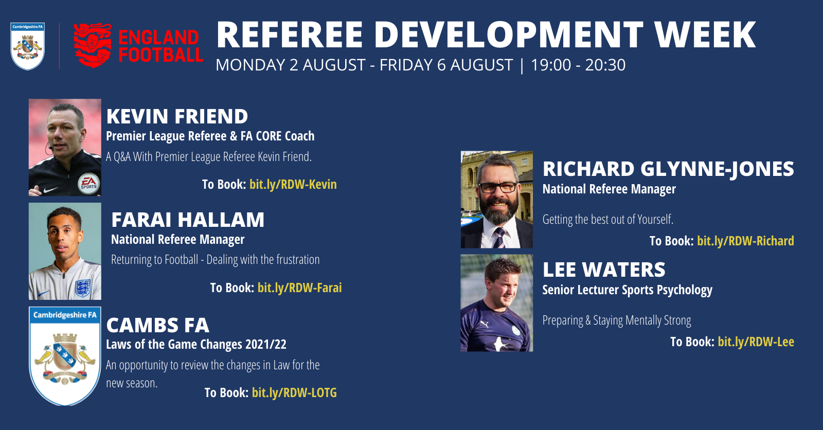 Cambs FA Referee Development Week - Cambridgeshire FA