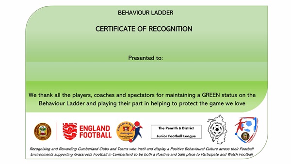 Ladder certificate