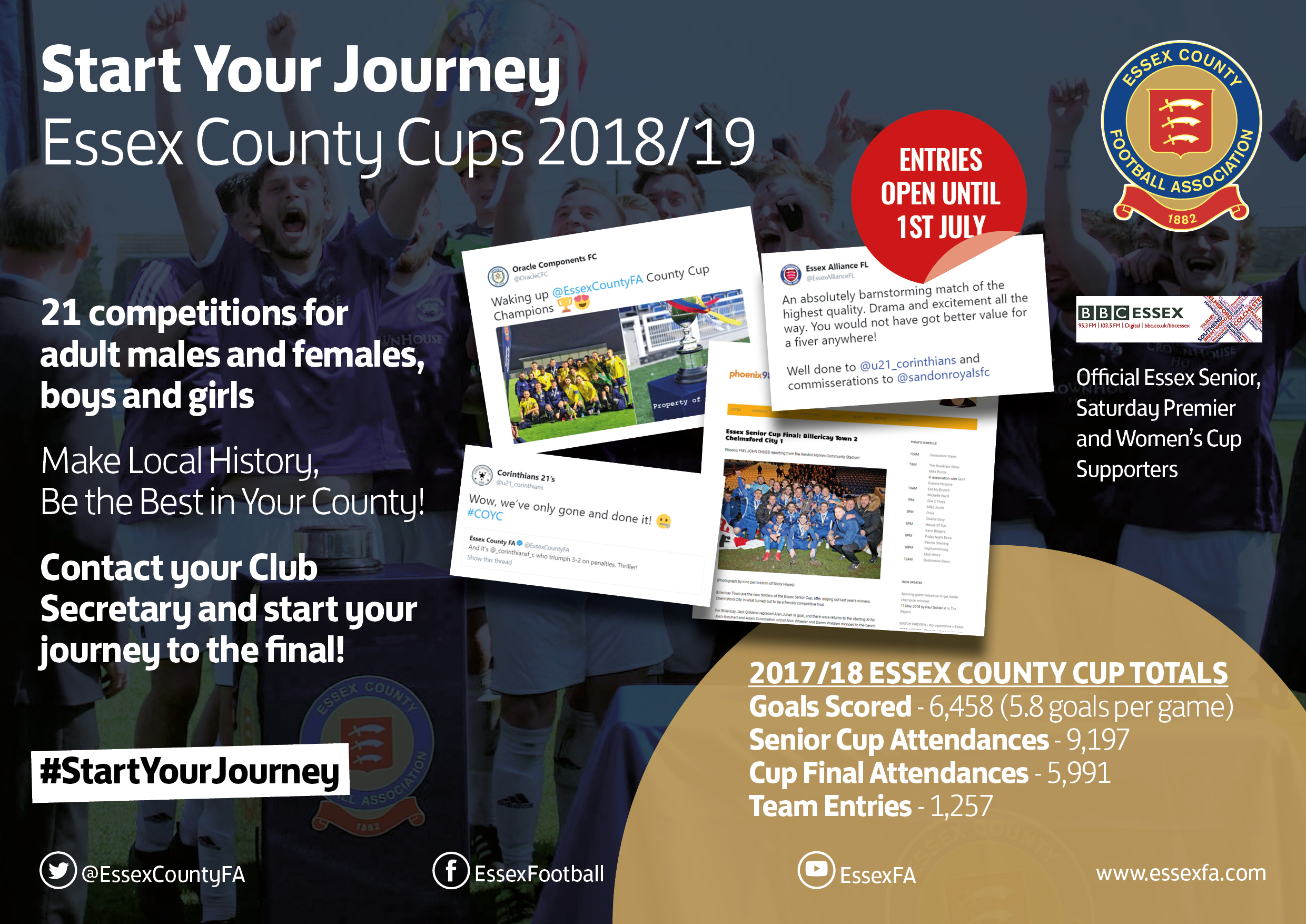 County Cup Rule Changes to Boost Entry Figures Essex FA