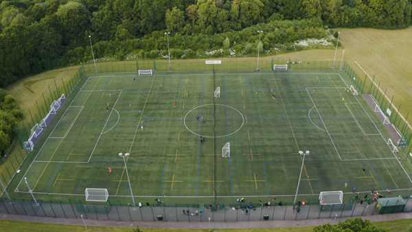 3G pitch being used by youth footballers