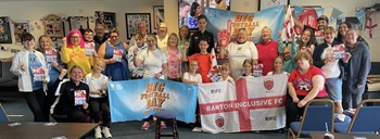 Young players at Barton's Big Football Day event