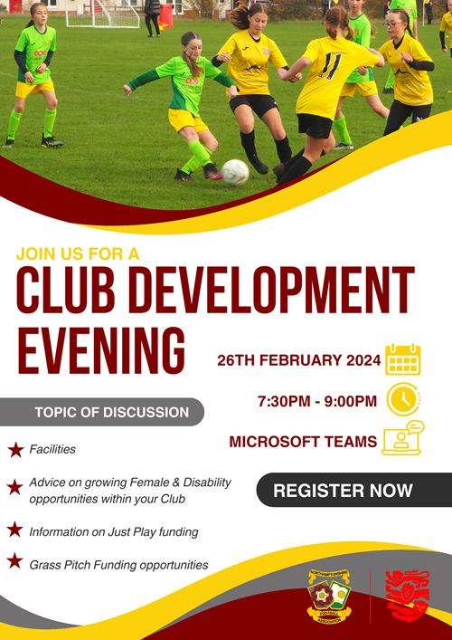 Club Development Evening Rescheduled