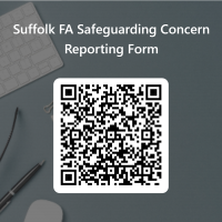 QR Code for Suffolk FA Safeguarding Concern Reporting Form